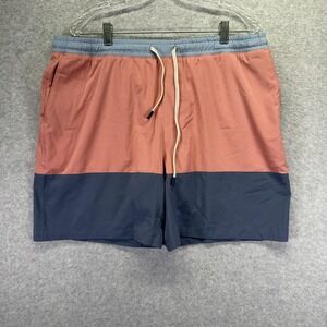 Faherty Swim Trunks Mens 2XL Multicolor Shorelite 7" Colorblock Lined Quick Dry